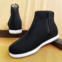 Yu Shengxiang new old Beijing cloth shoes mens pure handmade dress spring and autumn zipper