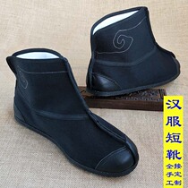 Yu Shengxiang spring and autumn old Beijing cloth shoes mens tire bottom Hanfu with shoes boots Kung fu shoes handmade Tai chi morning exercise shoes