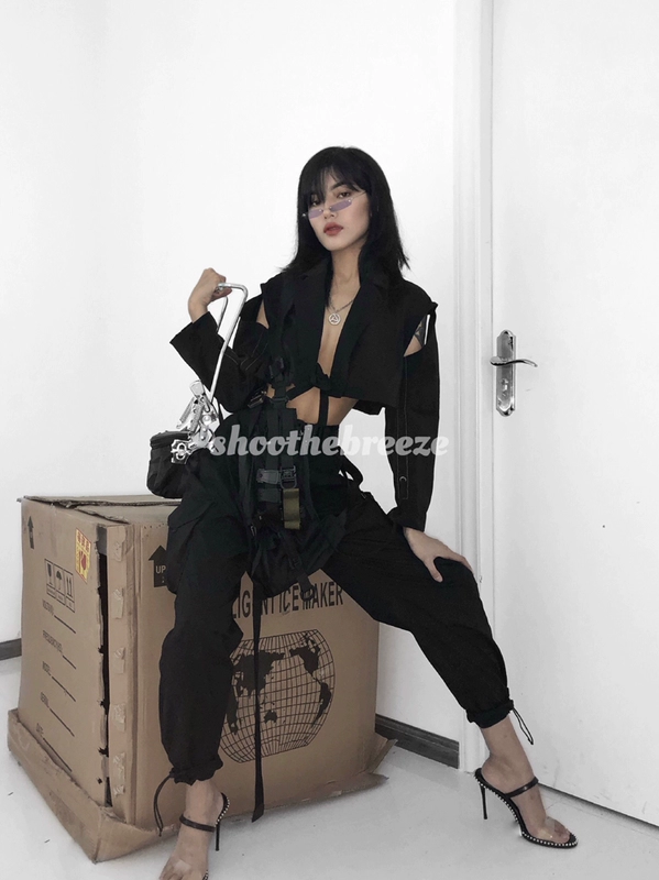 STB / 2018 Avant-gardene thích hợp ống kính siêu hẹp không viền màu kính râm Unisex