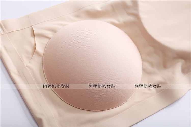 Một mảnh băng lụa liền mạch ống đồ lót hàng đầu nữ chống lóa vành đai ngực pad quây bọc ngực đáy áo mùa hè