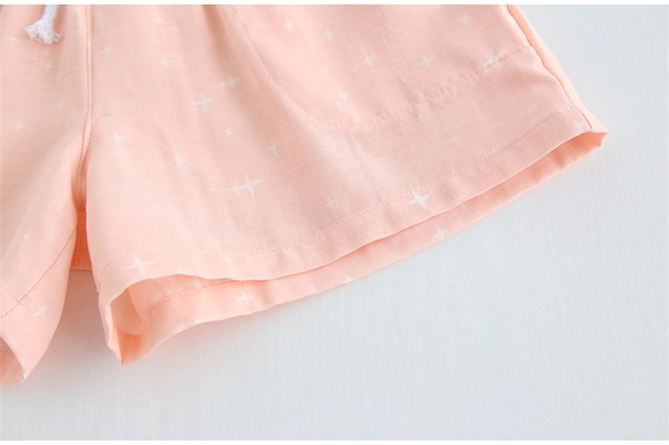 Quần cotton ngắn gạc pyjama Mùa hè nam và nữ cặp vợ chồng quần nhà lỏng lẻo mặc quần đùi nữ