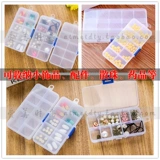 Прозрачная пластиковая коробка для хранения, прямоугольная коробочка для хранения, съемный ящик для хранения, 10 ячеек