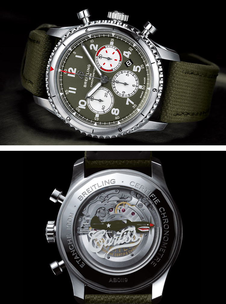 товар из китая breitling/百年灵飞行员8系列自动机械男表日历计时a133161a1l1x1