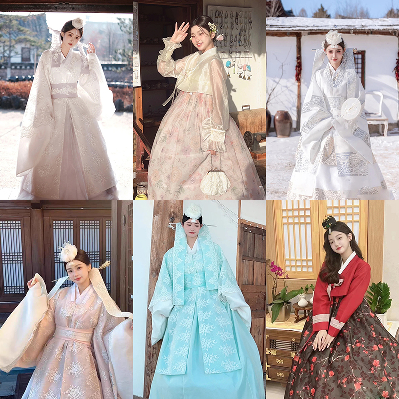 Princess Yanji Hanbok Photography Photoshoot Korean National Palace Dress Traditional Women's Daily Wear Photo Performance Costume