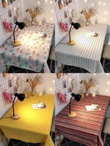 Tablecloth dormitory ins Wind College student girl heart table cloth bedroom decoration Japanese makeup table desk cloth net red model