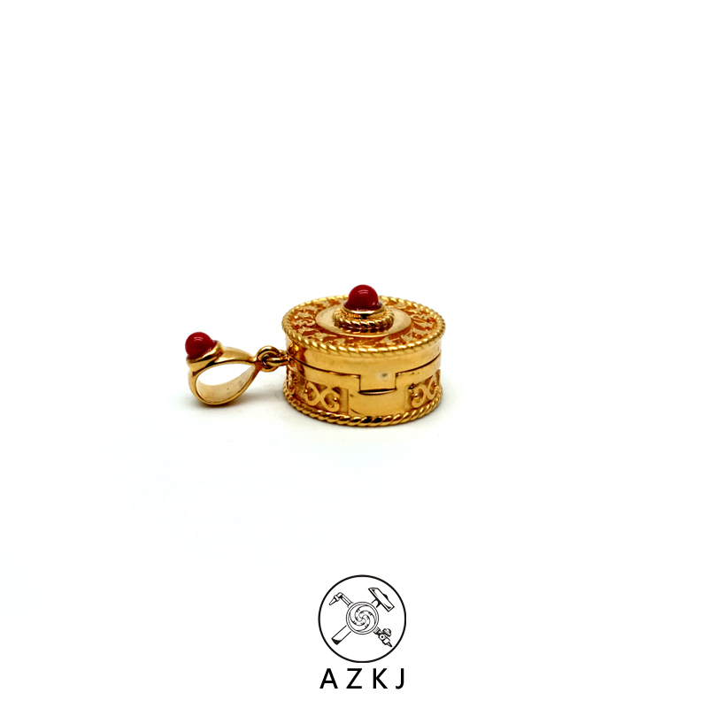 With non - door 18K gold middle gawu box Buddha - bead necklace Buddha - bead necklace cranking cranks