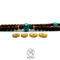 With non - door 24K pure gold diaphragm canvas canvas string high - end DIY accessories