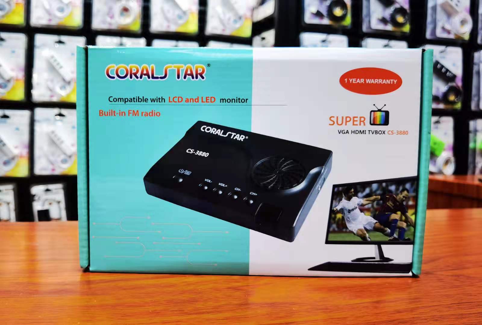 Jia Demei TV3880E LCD high-definition TV box HDMI TV box monitor watch TV TV converter