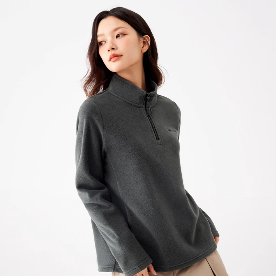 361运动卫衣女摇粒绒卫衣开襟卫衣冲锋衣