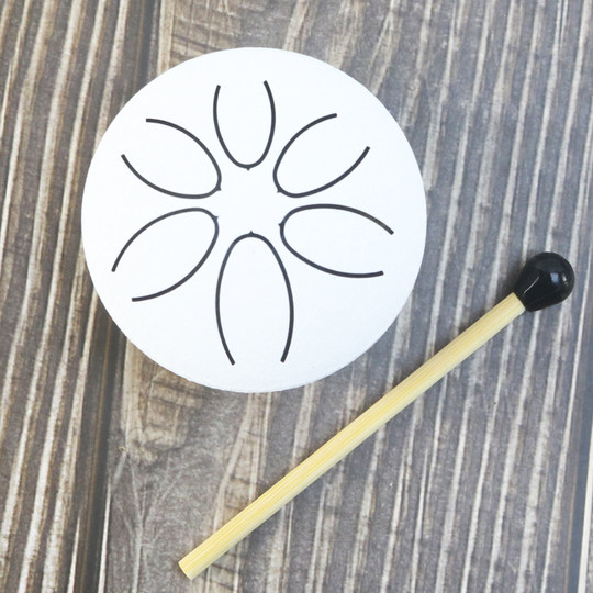 Mini Ethereal Drum 3-Inch 6-Tone Steel Tongue Drum Pocket Worry-Free Small Drum Children's Gift Mini Ethereal Drum Mini Non-Instrument
