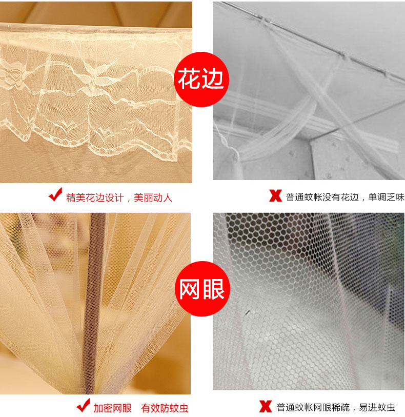 Nets ba cửa bên trượt fastener cuối cùng của stent bằng thép không gỉ với 1,2 triệu mã hóa đầy đủ / 1,5 m giường 1.8m bis Độc thân - Lưới chống muỗi màn lưới chống muỗi gấp gọn