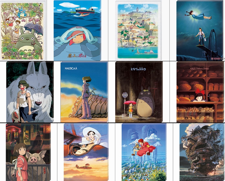 Japanese Ensky Hayao Miyazaki Studio Ghibli My Neighbor Totoro Spirited Away Chihiro Listening 366-Piece Frameless Plastic Puzzle