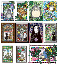 Japan ensky transparent plastic puzzle 126 pieces Hayao Miyazaki Totoro Witch Mansion