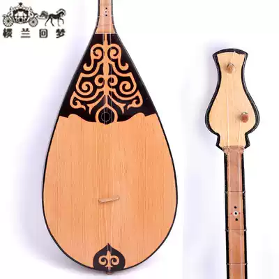 Kazakh winter Bulla Xinjiang musical instrument National plucked musical instrument beginner performance Dongbula send string bag