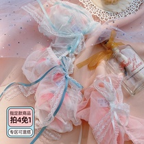 Sweet Japanese women panties mesh breathable breifs heart PP Ribbon Girl bow sexy shorts women