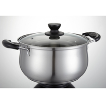 Steamer stainless steel double-handled arc pot under the boiled egg cooking soup steamer battery stove gas stove steamer
