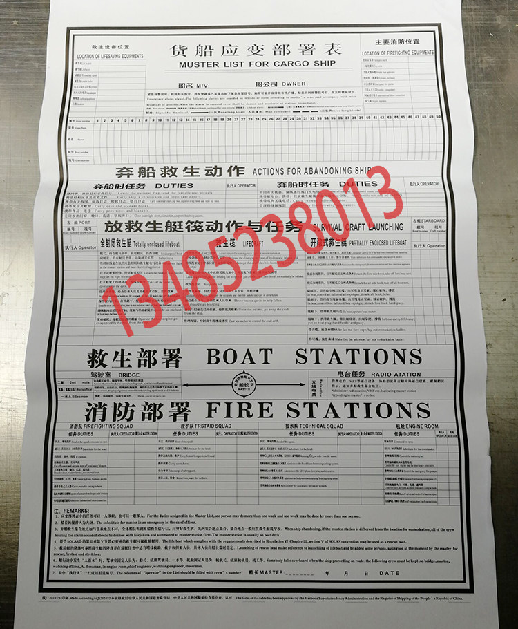 Cargo Ship Strain Deployment Table Marine Lifeguard Deployment Table Ship Strain Deployment Surface Oil Spill Contingency Deployment Table