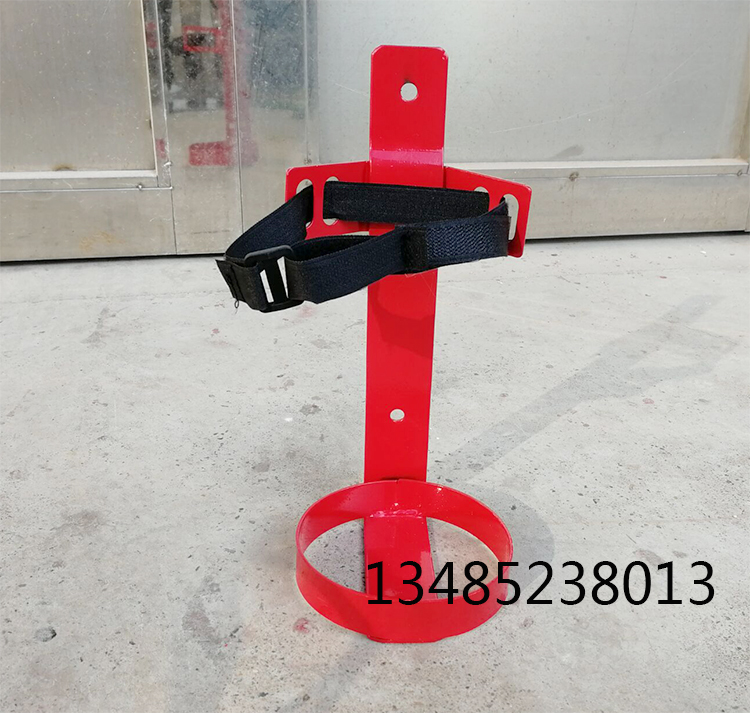 Fire extinguisher thickens the general - purpose strapped marine cars with fixed circular iron - hook bracket hanging rack