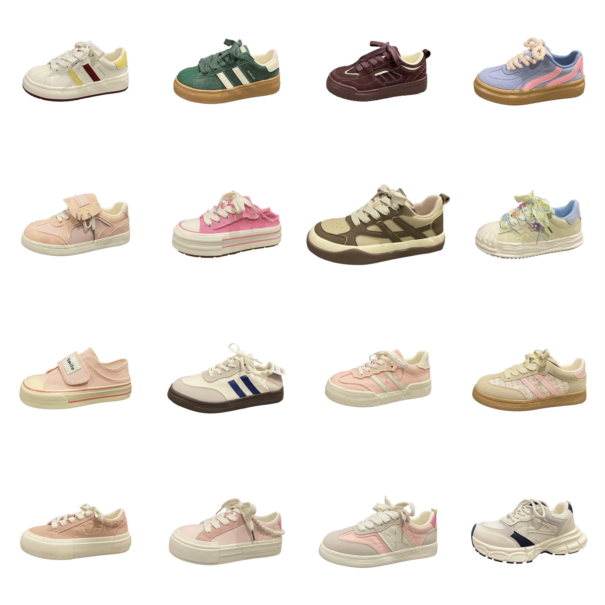 Qiqi owner's broken-size clearance canvas shoes for women, white shoes for women, sneakers for women, affordable shoes for women
