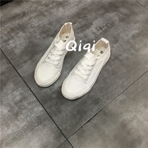 Qiqi Port Vintage chic Joker Shoes Children Han Feng Harajuku ulzzang Board Shoes ins Summer Canvas Shoes