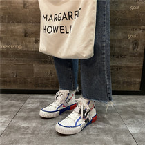 Huili Feiyue joint model 2021 autumn new high canvas shoes women ulzzang Joker board shoes womens ins tide