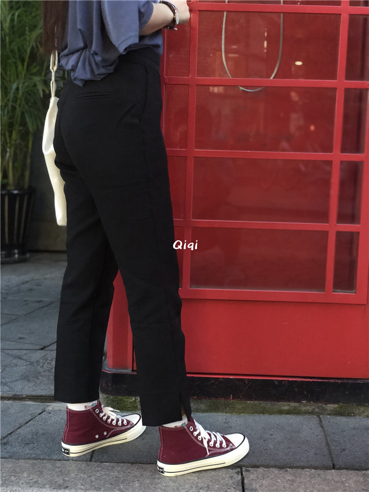 Bảy hoặc bảy đôi giày vải của phụ nữ rượu vang đỏ cao 1970ins retro phong cách Harajuku ulzzang Sinh viên Hàn Quốc hoang dã giay bitis nữ