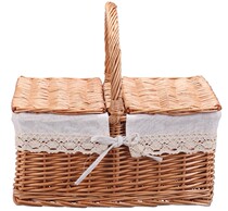 Picnic New Basket containing basket Woven Basket Flowers Basket Gift Basket of snacks Snack Basket Water Fruit Basket Hand Vegetable Basket