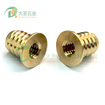 Tappex (336M4)Internal and external copper nut with dielectric copper insert Self-tapping screw sleeve M4 quick installation insert