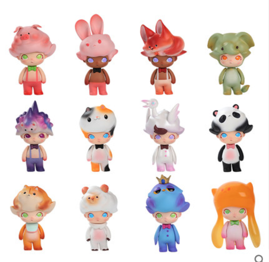 dimoo hooked animal series blind box DIMOO brocade carp model paparazzi t bubble mater doll trendy toys