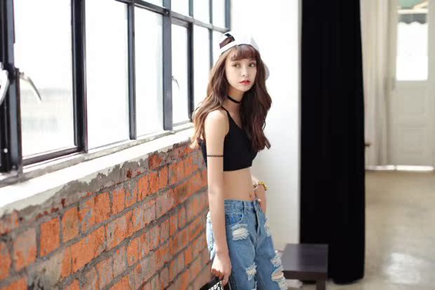 Modal girl bra quấn ngực ống top Y chéo quai vest nửa dưới với áo lót thể thao pad áo ngực hở lưng