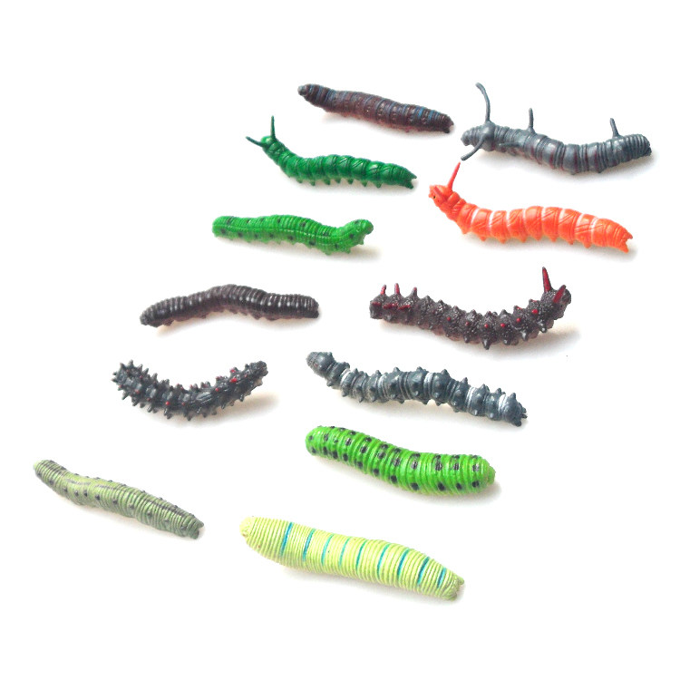 Simulation Action Insect Model Soft Gum False Caterpillar Toy Whole People Whole Human Simulation Toy