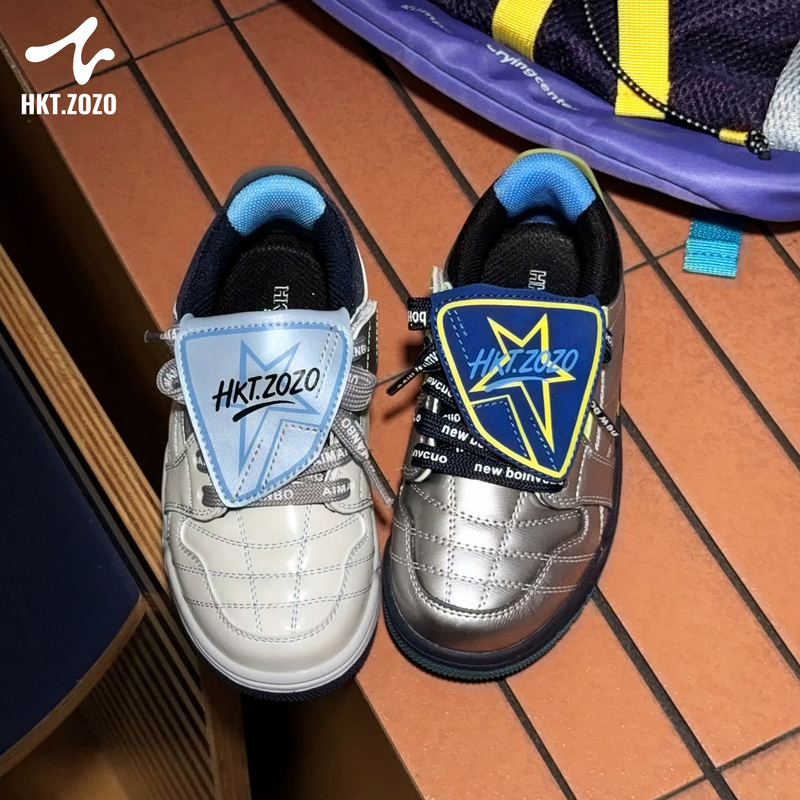 Zuozuo Home Hktzozo Authentic Children's Trendy Flip-Top Sneakers for Street Dance, Boys and Girls, Football World Cup Sports