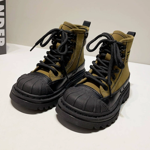 Martens, детские нескользящие сапоги подходит для мужчин и женщин, высокие альпинистские туфли, средней длины