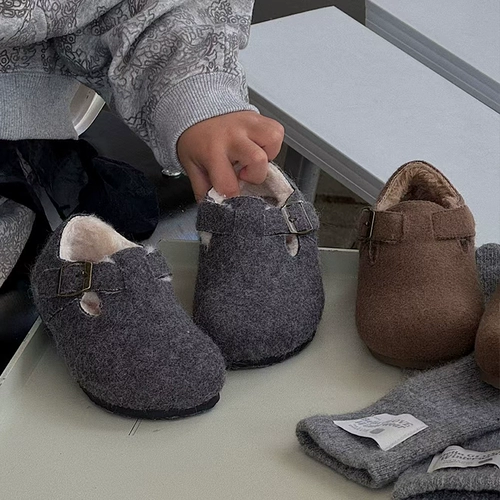 Зимние детские сапоги подходит для мужчин и женщин, туфли, в корейском стиле, подходит для подростков