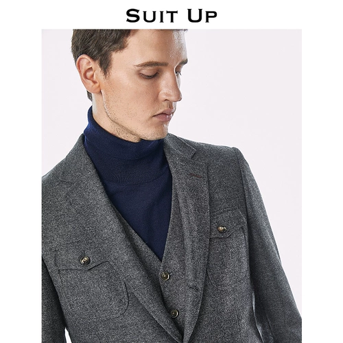 Комплект для отдыха, классический костюм, облегающий крой, 3 предмета, делается под заказ