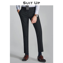 High-end straight trousers mens summer business thin black trousers slim mens casual dress pant pants