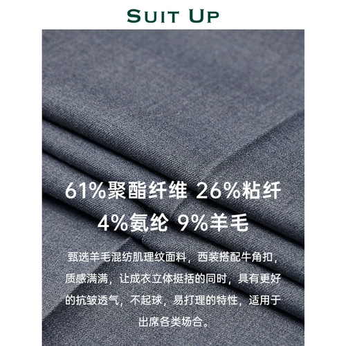 Мужской шерстяной комплект, пиджак классического кроя, свадебное платье, 3 предмета