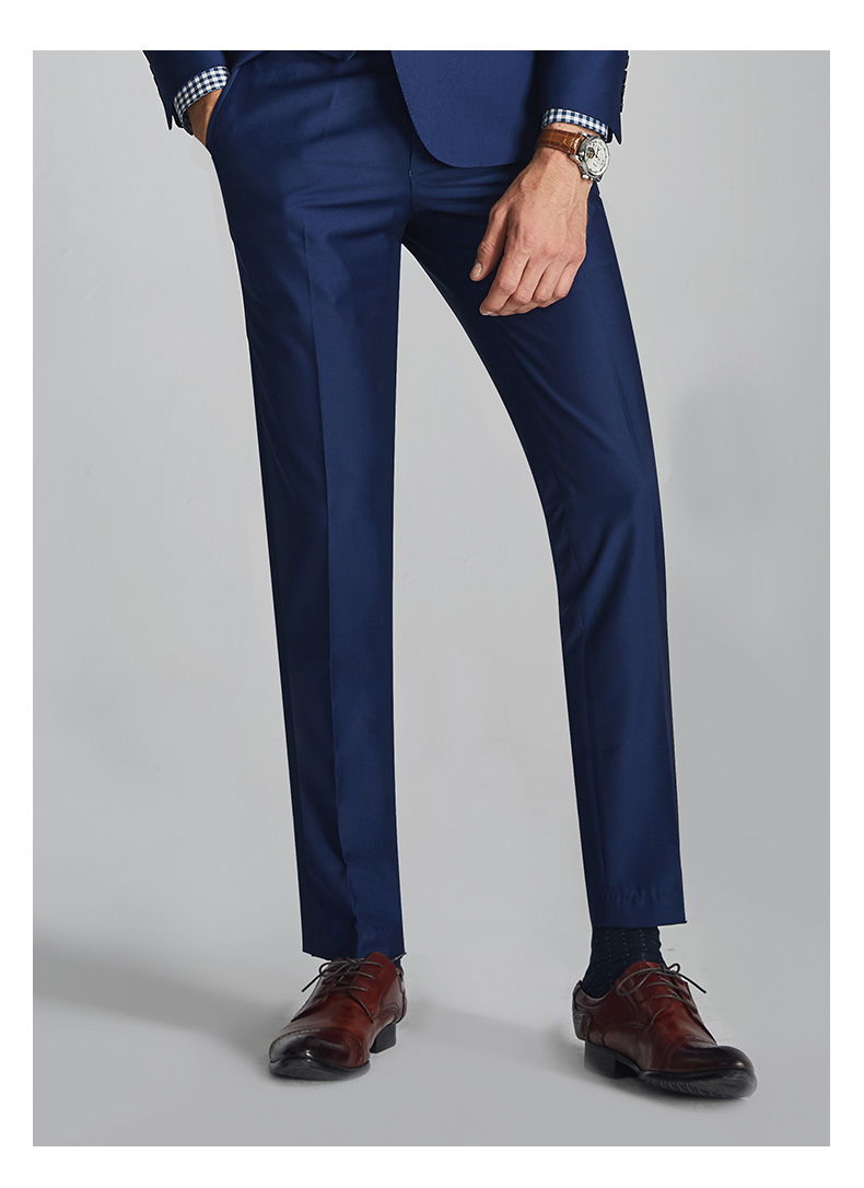 Quần mùa thu nam quần tây nam kinh doanh đầm thẳng phiên bản Hàn Quốc của quần slim slim quần thời trang quần âu trắng