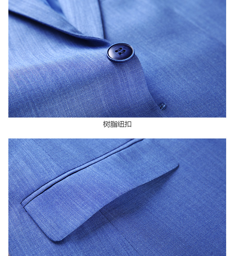 2019 bộ đồ mới phù hợp với nam màu xanh cotton và vải lanh phù hợp với bộ đồ cưới - Suit phù hợp vest nam