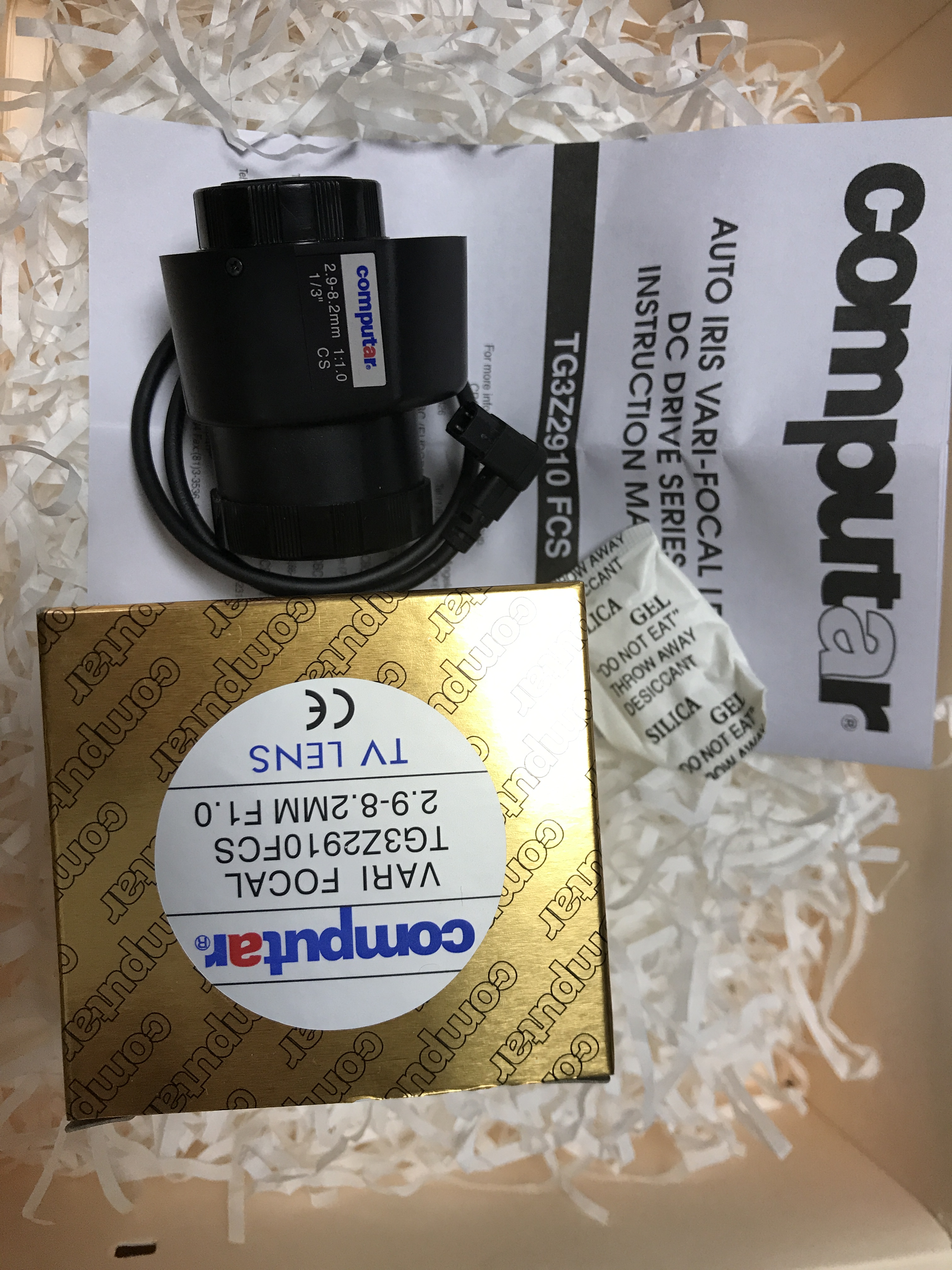 Original Contenders Contenders TG3Z2910FCS computar2 9-8 2 zoom lenses CS F1 0 Automatic aperture