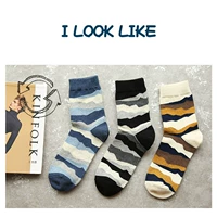 Đầy đủ 6 đôi mùa thu và mùa đông vớ nam thời trang sọc nam vớ vớ cotton thể thao vớ thể thao