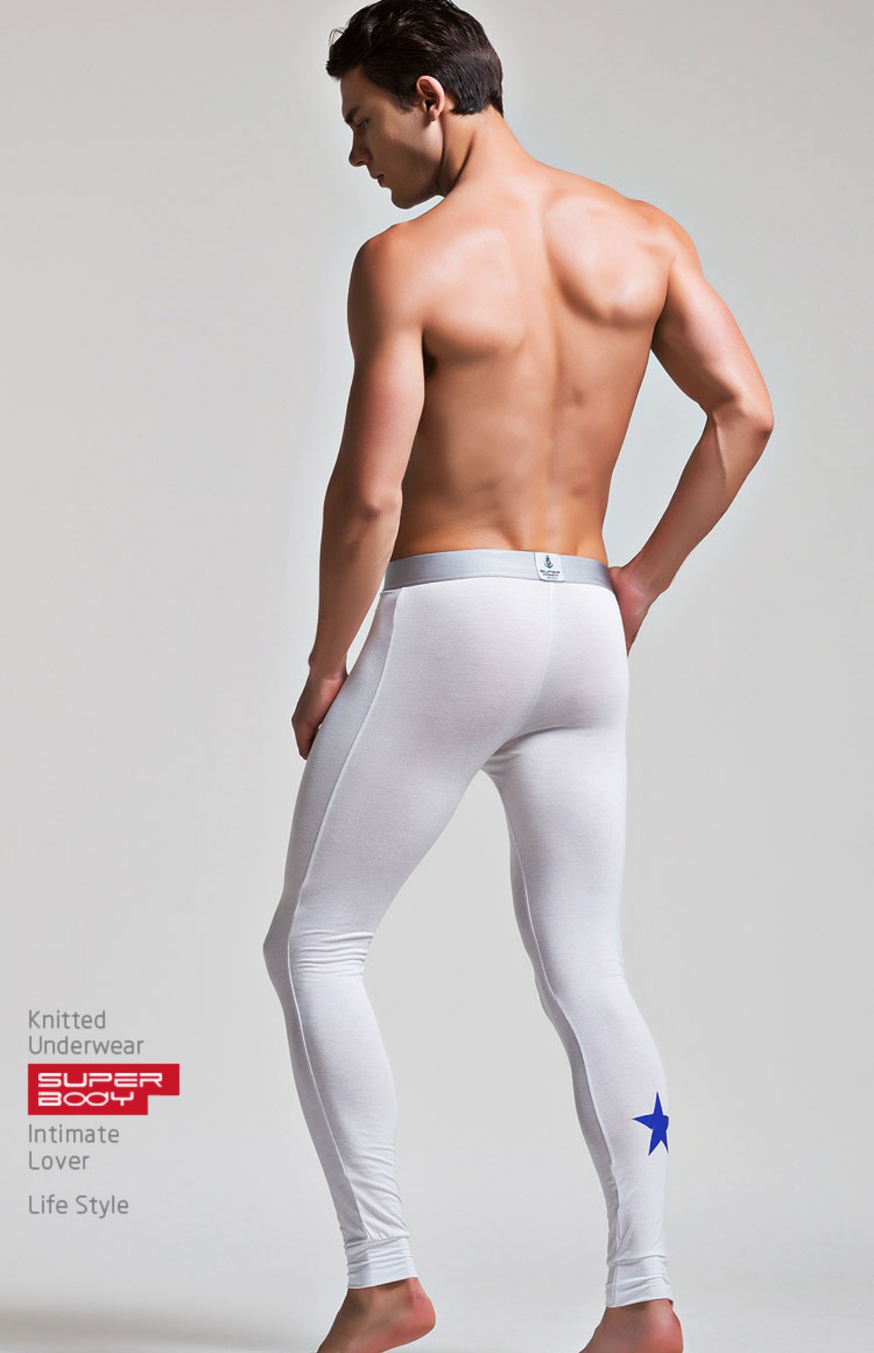 Quần nam mùa thu eo thấp Thanh niên mỏng Modal Quần legging nam Quần ấm quần áo giữ nhiệt nữ