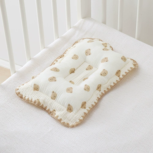 Хлопковая универсальная мягкая комфортная дышащая подушка для новорожденных, 0-6 мес., 1 лет