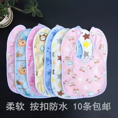 10 baby cotton saliva bibs baby bibs cute waterproof saliva towel newborn bibs feeding dinners