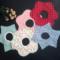 ins cotton fake collar bib spit baby flower bib cotton waterproof bib female baby star bib