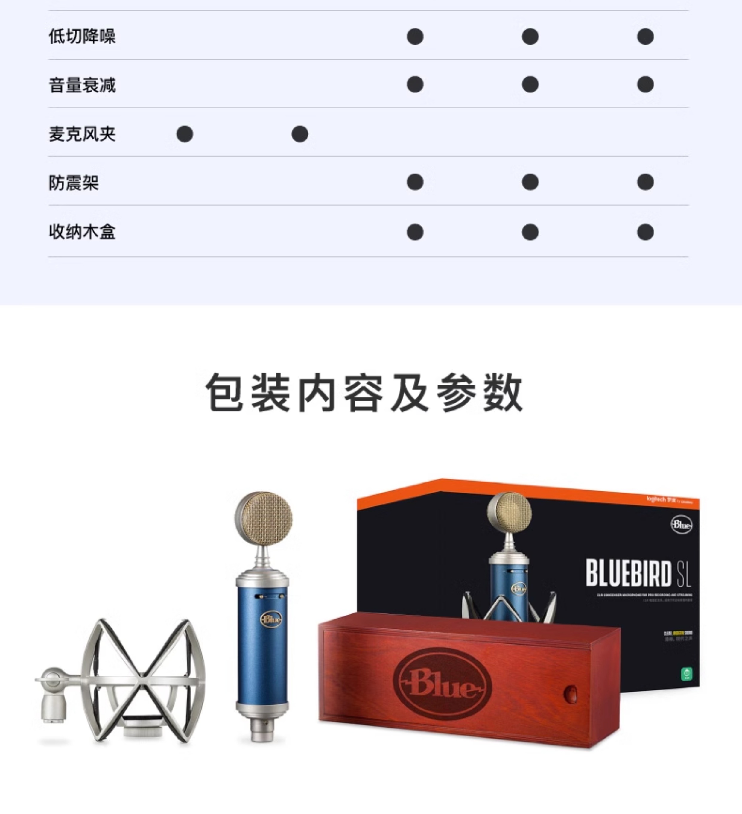 Blue BlueBird SL蓝鸟电容式麦克风专业话筒直播游戏K歌录音插图14