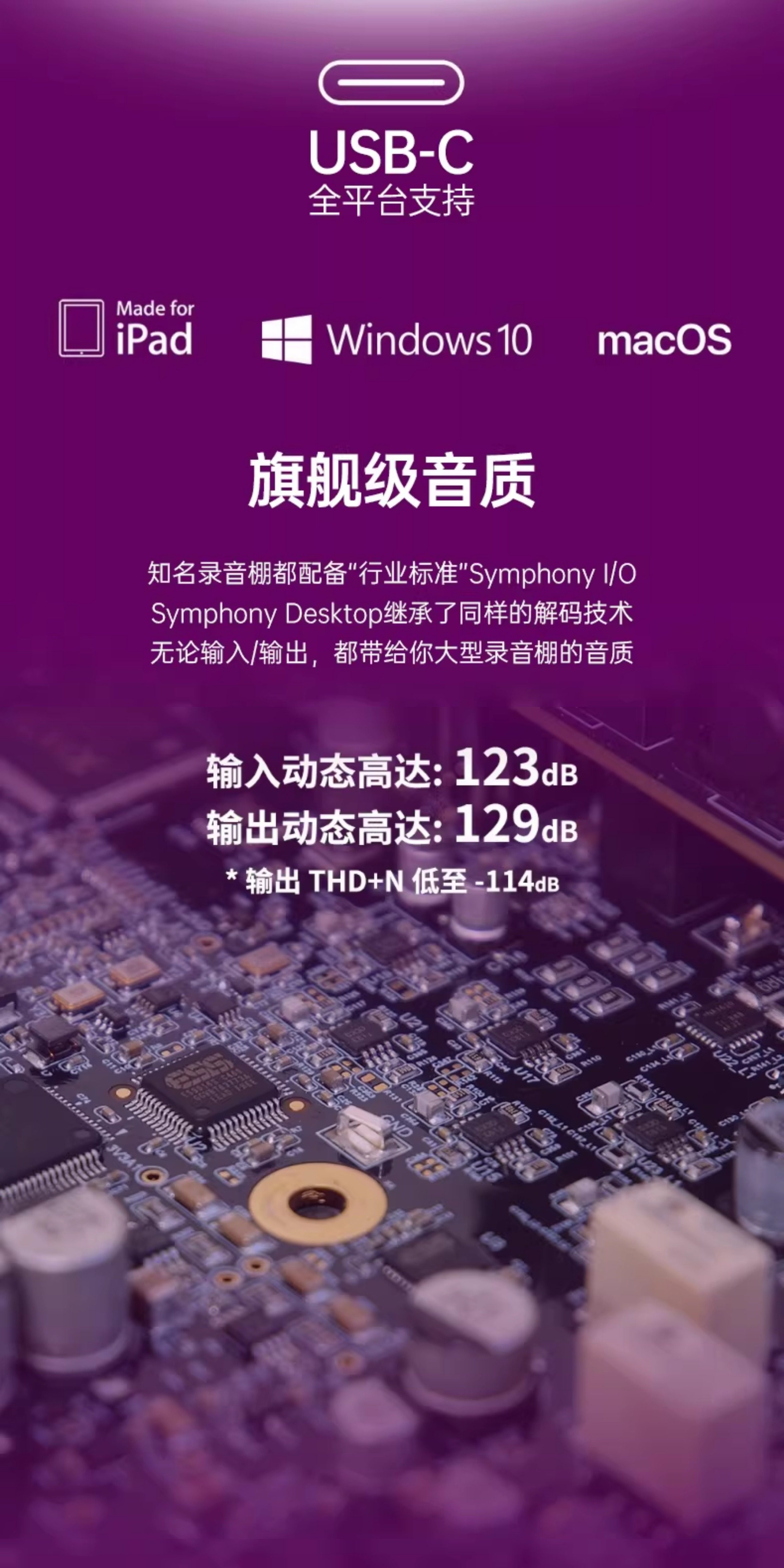 Apogee Desktop专业录音编曲混音制作USB外置声卡K歌直播人声乐器
