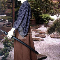 Форма для Кендо 天之武包邮 黑底龙虎武士服居合服上衣日本进口面料 黑内衣棕裤裙
