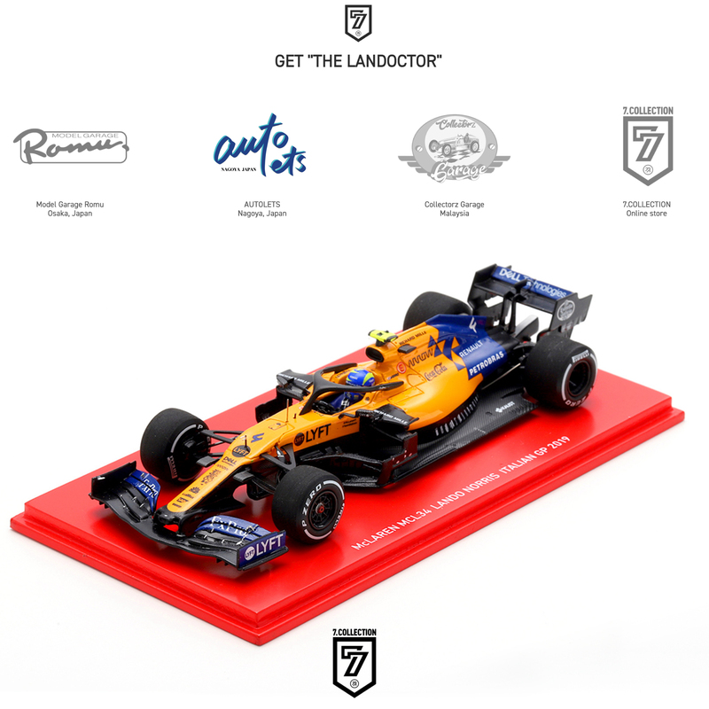 [New] Spark Mclaren 1:43 Lando Norris Mcl34 Italian Grand Prix 2019 Rossi Helmet