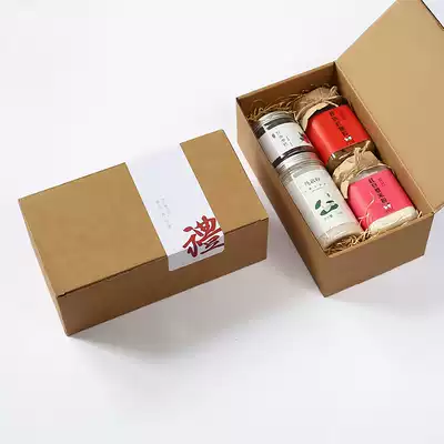 Spring Festival gift gift packaging box High-grade enterprise custom packaging Lotus root powder packaging Farm specialty bacon box